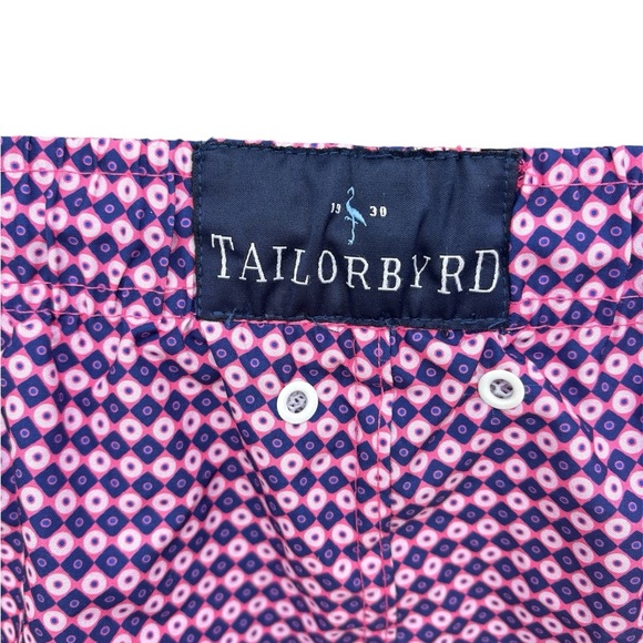 Mens Tailorbyrd Purple Gingham Board Mesh Shorts Size XL - Picture 6 of 9